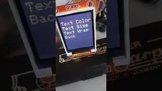 Arduino and Mini TFT Screen - Menus