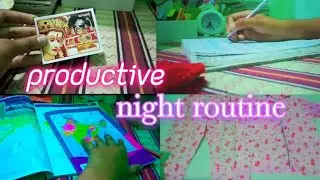 productive night 🌃routine  ✨