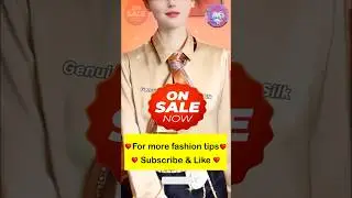 How to Tie Wear & Style 6in x 60in (15cm x150cm) Long Silk Scarf Tips #33 4k #Shorts