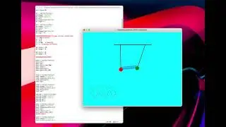 Coupled pendulum using python turtle and scipy.