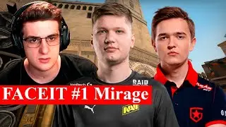FACEIT! Evelone, S1mple, Nafany, Strogo, Lix (map 1, Mirage) | CS GO