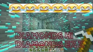 FInally Got Diamonds In Minecraft!! After struggling a lot lmao xD