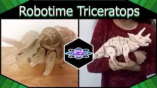 Self-Assembled Wooden Dinosaur! | STEAM Robot Reviews | Robotime Technology: RC Triceratops