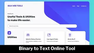 Free Online Binary to Text Converter | Online Web Tools | bulkwebtools.io