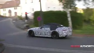 2022 Mercedes-AMG SL63 Roadster spy video