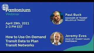 Webinar: How to Use On-Demand Transit Data to Plan Transit Networks