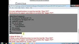 Python #87 Data File Handling Text Files Programs Part 8