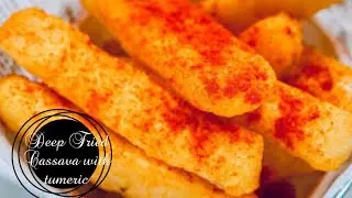 Crunchy Fried Cassava||Fried Muhogo, Cassava recipe, 