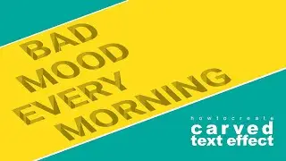Draw with me | How to create carved text effect | Adobe Illustrator | For Beginners 101