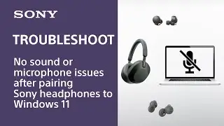 No sound or microphone issues after pairing Sony headphones to Windows 11 Computer