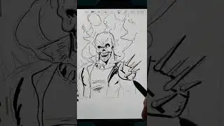 How to draw Ghost Rider!