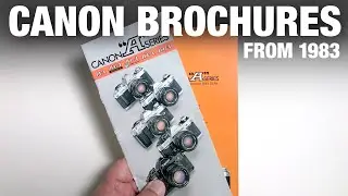 Canon "A" Series Camera Brochures From Early 1980s