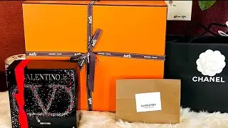 What I Got For My Anniversary 2024! | Hermes, Chanel, Burberry & Valentino| TX USA|Lux Collection85