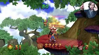 Alan Partridge plays Crash Bandicoot