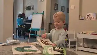 Henry reads Baby Bear