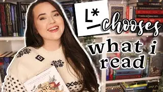 GOODREADS ALTERNATIVE CHOOSES WHAT I READ ✨ reading vlog - Literal chooses the books i read!