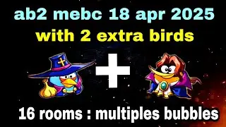 Angry birds 2 mighty eagle bootcamp Mebc 18 apr 2025 with 2 extra birds blues+bubbles