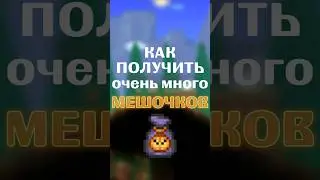 КАК ПОЛУЧИТЬ ОЧЕНЬ МНОГО МЕШОЧКОВ В TERRARIA!!! 