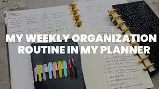 My Weekly Organization Routine in my planner as an Entrepreneur #plannerroutine