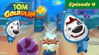 Talking Tom Gold Run :  What Shank Hank Find under the sea.? Gameplay,  Episode 4