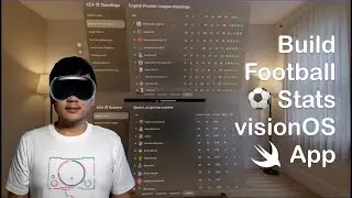 Build a visionOS Football Stats SwiftUI App | Apple Vision Pro