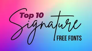 Free signature fonts  |  Best free Fonts for Signature, Autograph, handwritten and photography logo