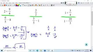 Complex Fractions Without Variables Problem Type 2