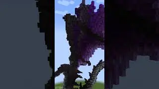 Ender Dragon Build in Minecraft | #minecraftshorts