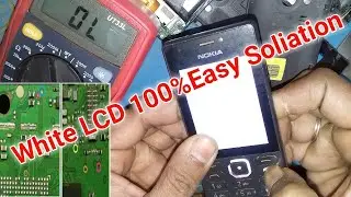 Nokia 150 RM-1190 White Display Solution/Nokia RM-1190 White LCD 100% Easy  Solution