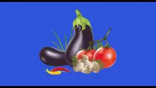 Zoom vegetables green screen effects/ vegetable ANIMATION Blue screen free