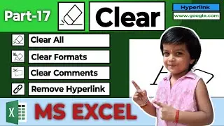 How To Use Clear Option In Ms Excel in Hindi |Excel में Clear Option के मास्टर बने || Part 17