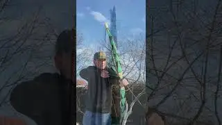 Fancy Painted Shortbow In Action