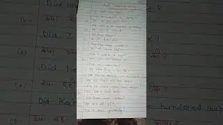 Past Indefinite Tense, Interrogative sentences