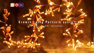 Growth using particle system - Houdini - Redshift - Aftereffects