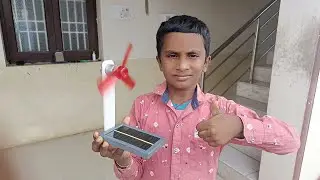 how to make a solar powered electric fan - science project / kanish ideas