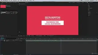 After Effects Basics CC 2018 Update Starting a New Composition from Footage