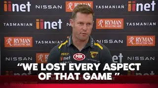Mitchell dejected as Hawks beaten badly | Hawthorn press conference | Fox Footy