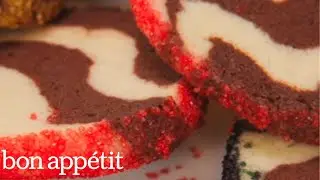 Make Easy & Impressive Zebra-Striped Cookies | Bon Appétit