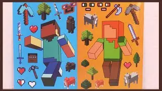 Minecraft Create Your Character | Activities for Kids Stickers