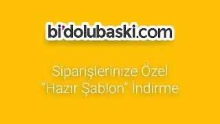 Ürüne Özel Şablon İndirme - bidolubaski.com