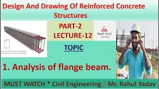 Analysis of T-beam| Hand written note to crack competitive exam|Lecture12