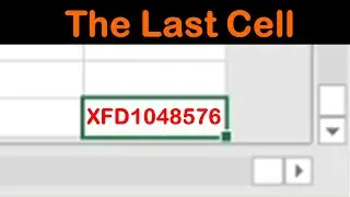 Going to the edge of an Excel sheet, 17,179,869,184 cells latter! #XFD1048576
