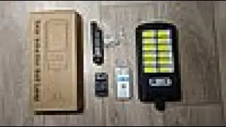 Фонарь-светильник Solar Induction Wall Lamp T06-12COB, датчики движения и освещенности, пульт