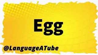 Egg Pronunciation ⚡️ How To Pronounce Egg!
