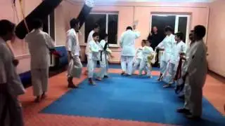 А после аттестации на цветные пояса......поздравление поясами...
