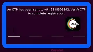 How To Fix Zee5 App OTP or Verification Code Not Received Problem Solved 