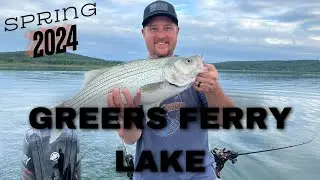 Greers Ferry Lake 2024.  Spring Fishing Trip!