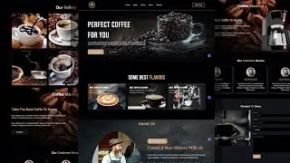 Designing a Coffee Shop Website from Scratch with HTML, CSS | JavaScript