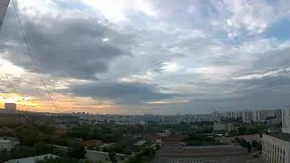Футаж для видео монтажа (Закат над городом) [Footage for video editing (Sunset over the city)]