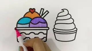 Ice Cream Coloring #coloring #colors #icecream